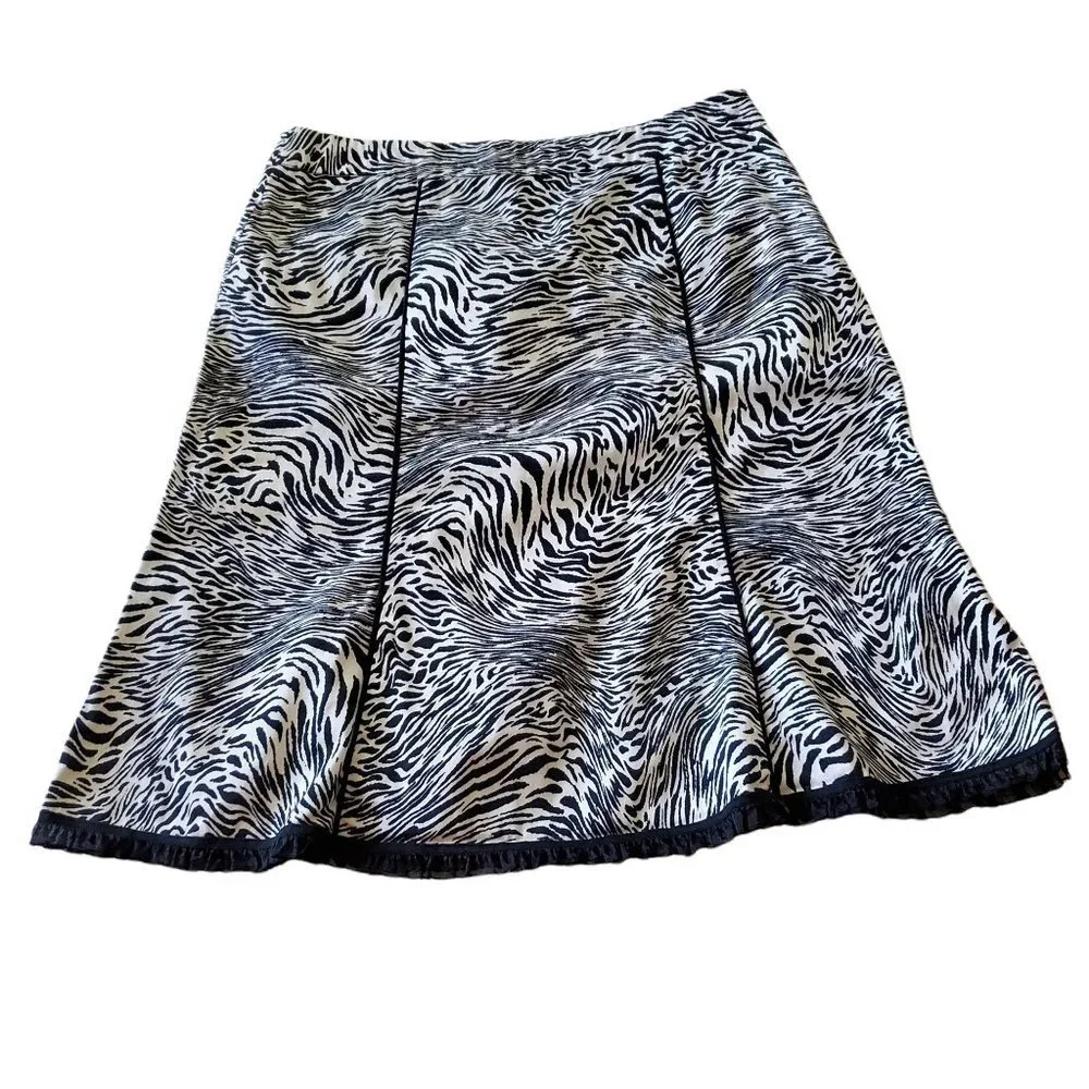 M.D.L. New York Skirt Zebra Print